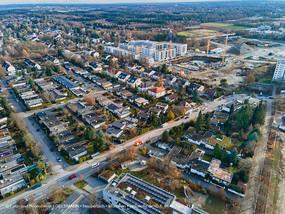 21.11.2020 - Piederstrorfer Gelände und Alexisquartier in Neuperlach in München 21.11.2020 - Piederstrorfer Gelände und Alexisquartier in Neuperlach in München